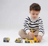 4-Piece Kids' Construction Building Vehicles Toy Set