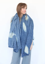 Pindot Dupatta - Indigo