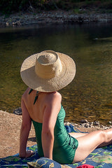 Ghanaian Plain Straw Sun Hat