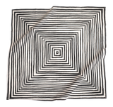 No. 034 Sammie B Bandana - Black/Cream