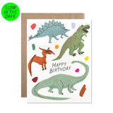 Happy Birthday GLOW IN THE DARK Dinosaurs