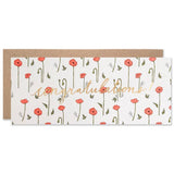 Celebration / Red Poppy Congratulations Card