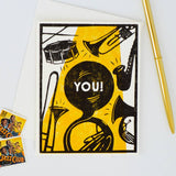 YOU! Brass Band For You Celebration Card