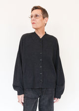 Merino Wool Cardigan - Anthracite