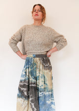 Geo Print Drawstring Skirt