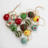 Garland - Embroidered Christmas Balls - NEW