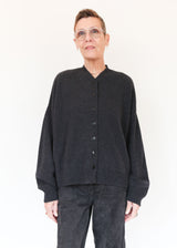 Merino Wool Cardigan - Anthracite