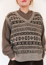Fair Isle Vest - Natural