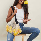 The french market bag no.2 in monochrome black