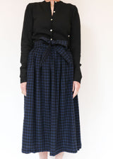 Plaid Interval Skirt - Blue