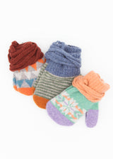 Kids' Patterned Lambswool Mittens