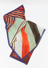Printed Silk Scarf - Oblique