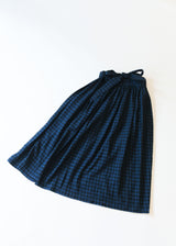 Plaid Interval Skirt - Blue
