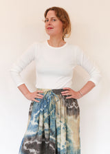 Geo Print Drawstring Skirt