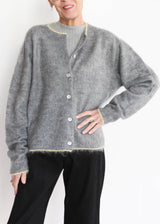 Cardigan - Gray/Yellow