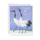 Peace on Earth Crane holiday greeting card