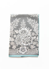 Silk Twill Scarf Blossom- Iron