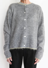 Cardigan - Gray/Yellow