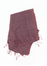 Silk Scarf - Eggplant
