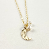 Dreamer Large Moon Pearl Moonstone Necklace