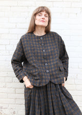 Gingham Check Jacket (Woven) - One Size