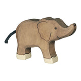Elephant, small, trunk raised