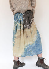 Geo Print Drawstring Skirt