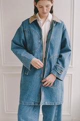 Town & Country Coat - Medium Blue