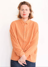Gingham Shirt - Orange/Mocha