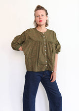 Floral Puffy Blouse - one size