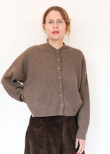 Merino Wool Cardigan - Taupe