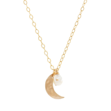 Dreamer Large Moon Pearl Moonstone Necklace