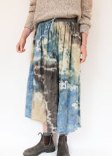 Geo Print Drawstring Skirt