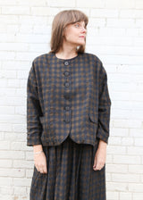 Gingham Check Jacket (Woven) - One Size