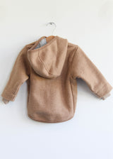 Children’s Boiled Wool Jacket - Caramel