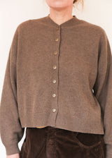Merino Wool Cardigan - Taupe