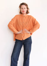 Gingham Shirt - Orange/Mocha