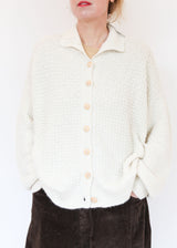 Lattice Cardigan - Natural