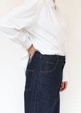 Denim Straight Pants - Indigo