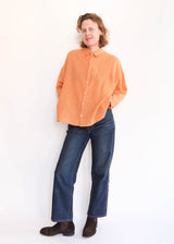 Gingham Shirt - Orange/Mocha