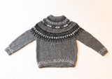Hand Knit Pullover Alpaca - Gray