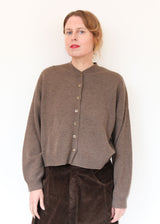 Merino Wool Cardigan - Taupe