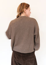 Merino Wool Cardigan - Taupe