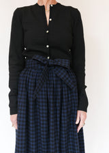 Plaid Interval Skirt - Blue