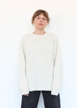 Interlace Crewneck - Ivory