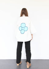 Canvas Jacket/Painted Flower on Back