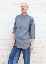 Chambray Work Shirt - Navy