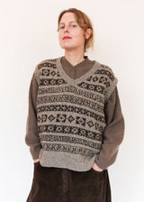 Fair Isle Vest - Natural