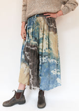 Geo Print Drawstring Skirt