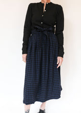 Plaid Interval Skirt - Blue